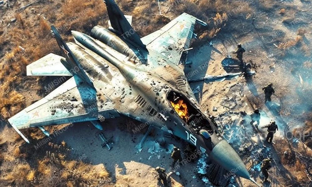 Ξένα ΜΜΕ: Ρωσικό βομβαρδιστικό Su-34 καταρρίφθηκε από ουκρανικό F-16 50 χλμ από την πρώτη γραμμή (Βίντεο)